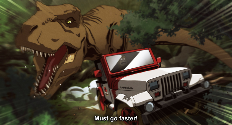 Illustration for article titled What Aliens, Blade Runner, Jurassic Park & Terminator Would Look Like As Anime